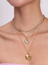 Petite Fortune Cookie Silver Locket Charm | Wanderlust + Co