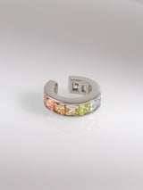 Rainbow Gem Silver 9mm Ear Cuff