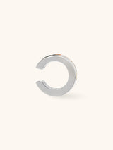 Rainbow Gem Silver 9mm Ear Cuff
