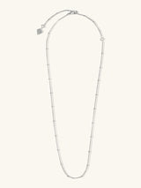 Beaded Chain Silver Necklace | Wanderlust + Co
