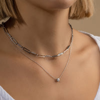 Brilliant Bezel 925 Sterling Silver Necklace | Wanderlust + Co