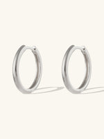 Classic Silver 17mm Hoop Earrings