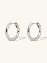 Classic Silver 10mm Huggie Earrings | Wanderlust + Co