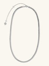 Edie Snake Chain Silver Necklace | Wanderlust + Co