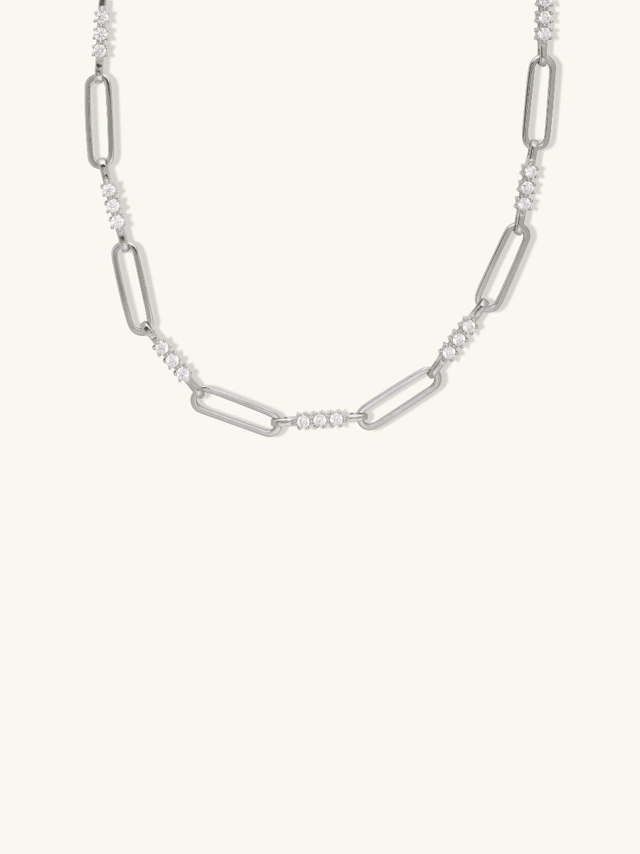 Link Topaz 925 Sterling Silver Necklace | Wanderlust + Co