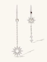 Sunlit Drop Silver Earrings | Wanderlust + Co