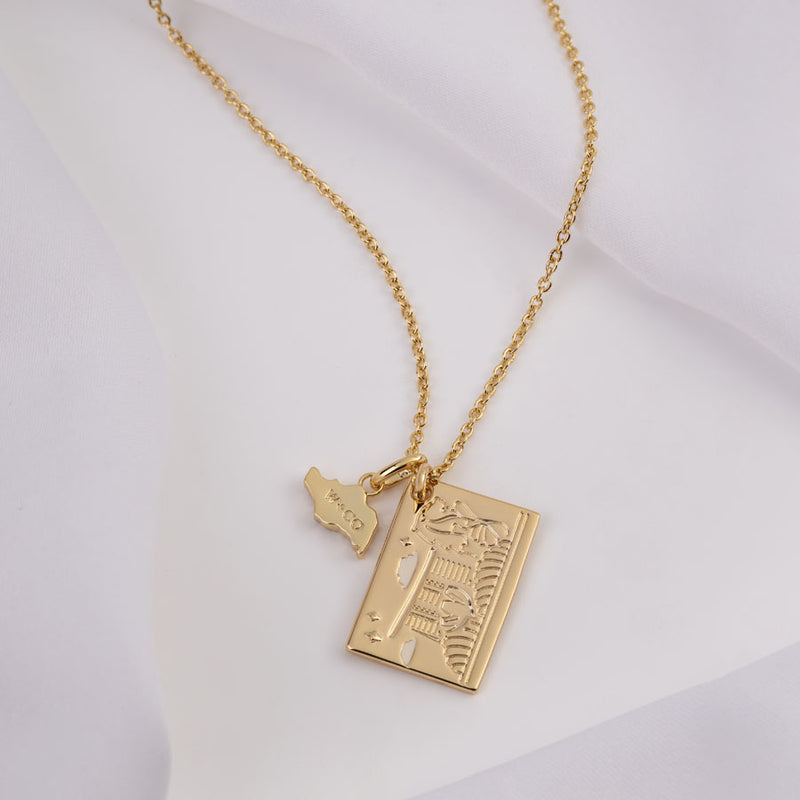 A Letter From Lion City Gold Necklace