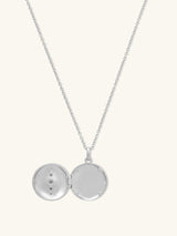 Starburst 925 Sterling Silver Locket Necklace | Wanderlust + Co