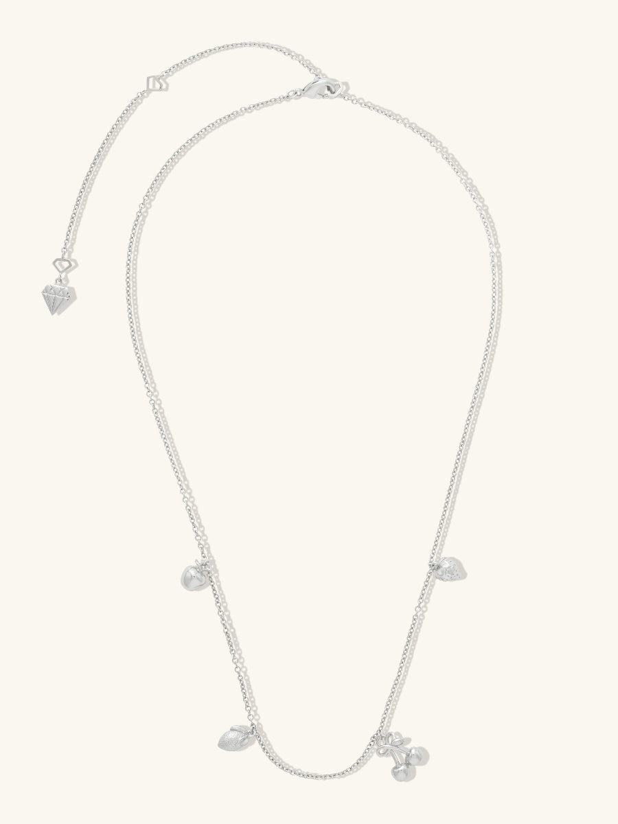 Fruit Party Charms Silver Necklace | Wanderlust + Co