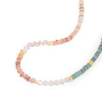Aura Beaded Gold Necklace | Wanderlust + Co