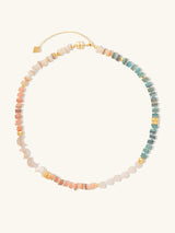 Aura Beaded Gold Necklace | Wanderlust + Co