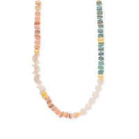Aura Beaded Gold Necklace | Wanderlust + Co