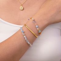 Kaleidoscope Beaded Gold Bracelet | Wanderlust + Co
