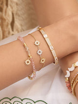 Sun Hues Beaded Gold Bracelet | Wanderlust + Co