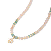 Sun Hues Beaded Gold Necklace | Wanderlust + Co