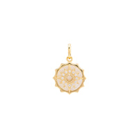Sunlit Mother Of Pearl 14K Gold Vermeil Pendant | Wanderlust + Co