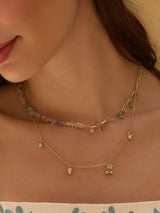 Kaleidoscope Beaded Gold Necklace | Wanderlust + Co