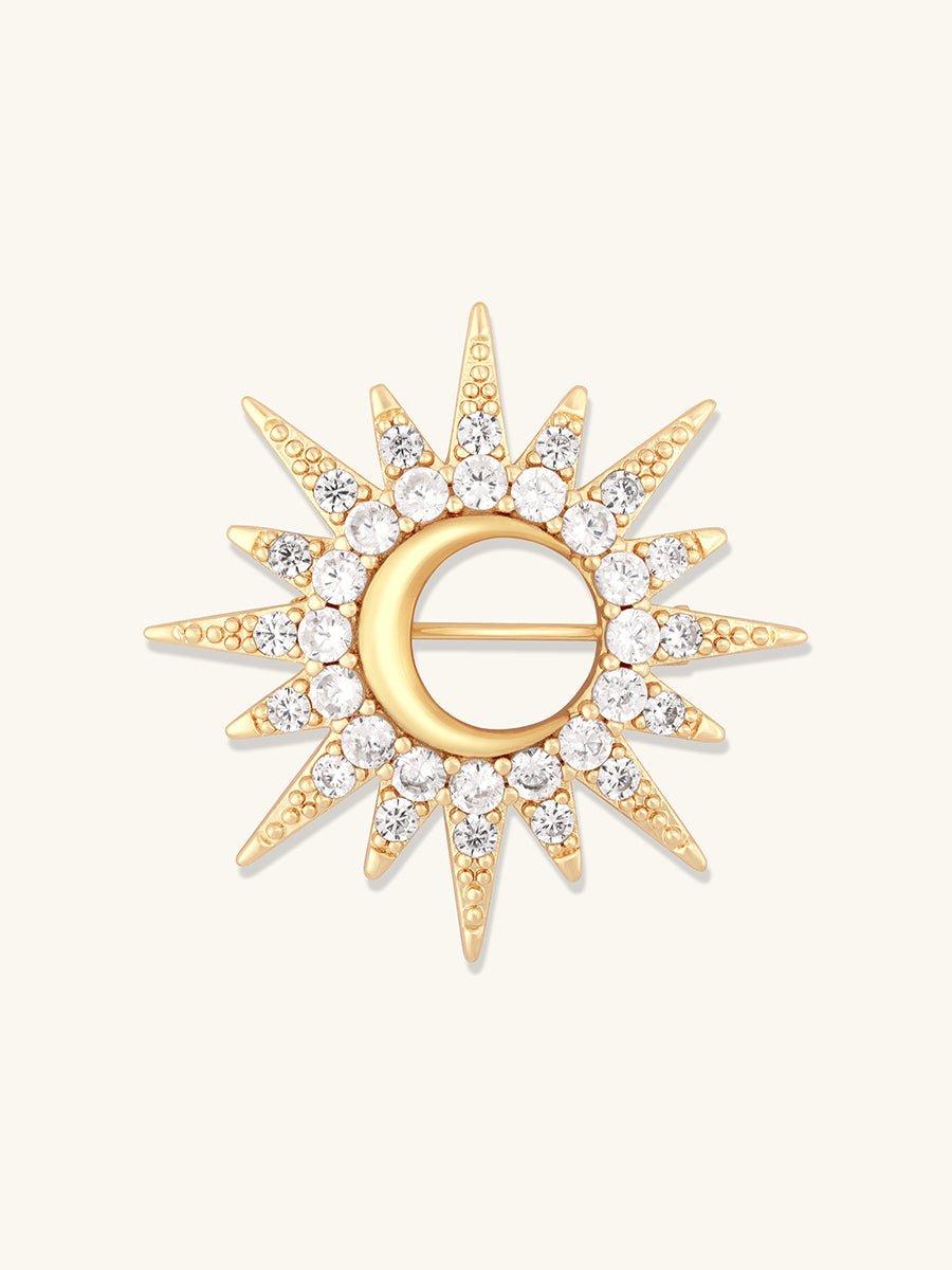 Sunburst Brooch Pin | Wanderlust + Co