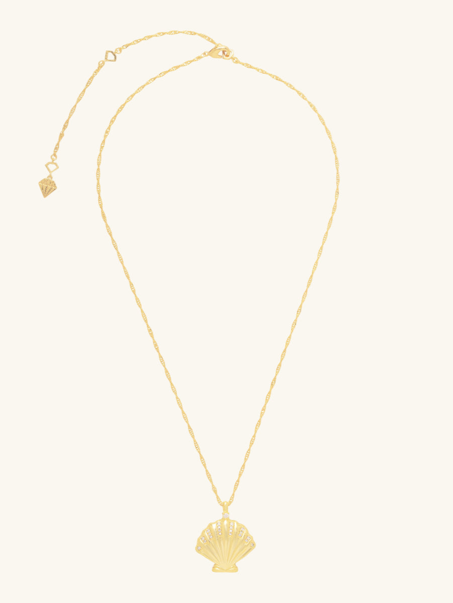 Sundaze Shell Gold Necklace | Wanderlust + Co