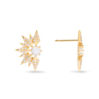 Sunseeker Horizon 14K Gold Vermeil Stud Earrings
