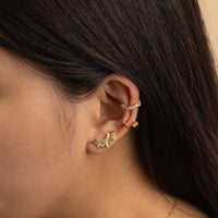 Sunseeker Horizon Gold Stud Earrings | Wanderlust + Co