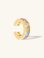 Rainbow Gem Gold 9mm Ear Cuff