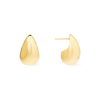 Teardrop Classic Gold 20mm Stud Earrings | Wanderlust + Co