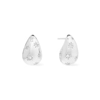 Teardrop Constellation Silver 20mm Stud Earrings | Wanderlust + Co