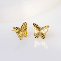 Butterfly Gold Stud Earrings | Wanderlust + Co