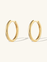 Classic Gold 17mm Hoop Earrings
