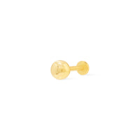 Classic Gold 4mm Flat Back Earring | Wanderlust + Co