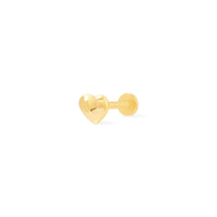 Dome Heart Gold Flat Back Earring | Wanderlust + Co