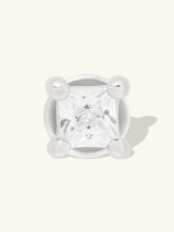 Princess Silver 2mm Flat Back Earring | Wanderlust + Co