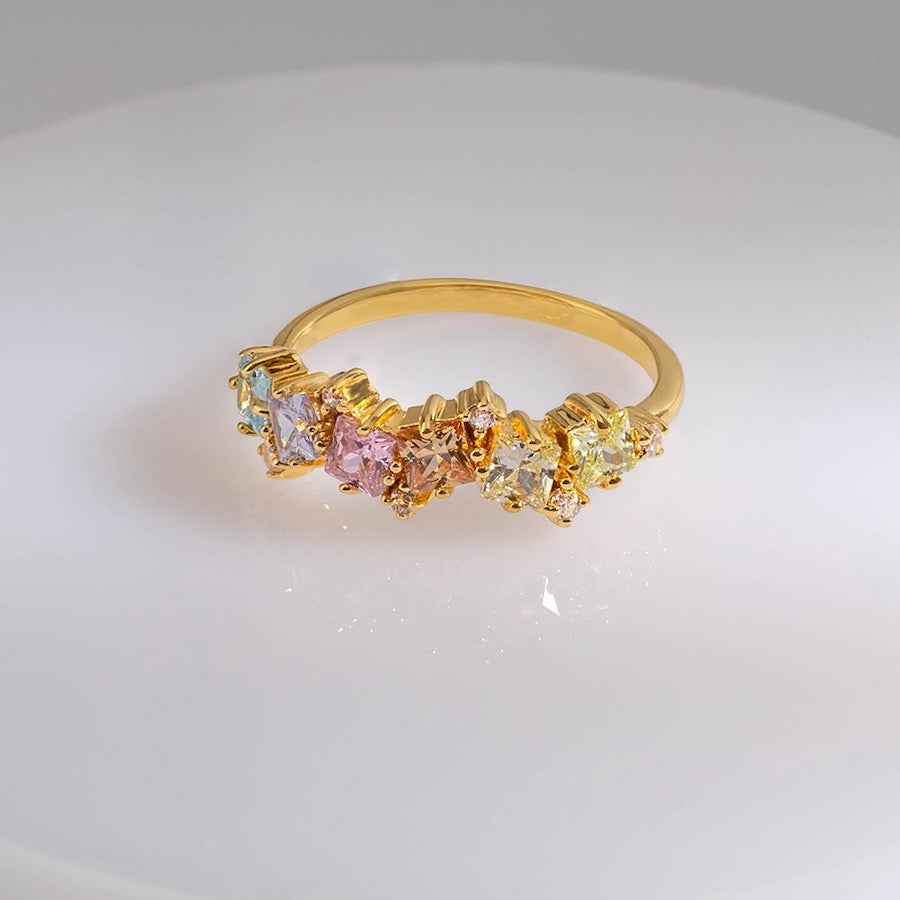 Gems gold ring deals