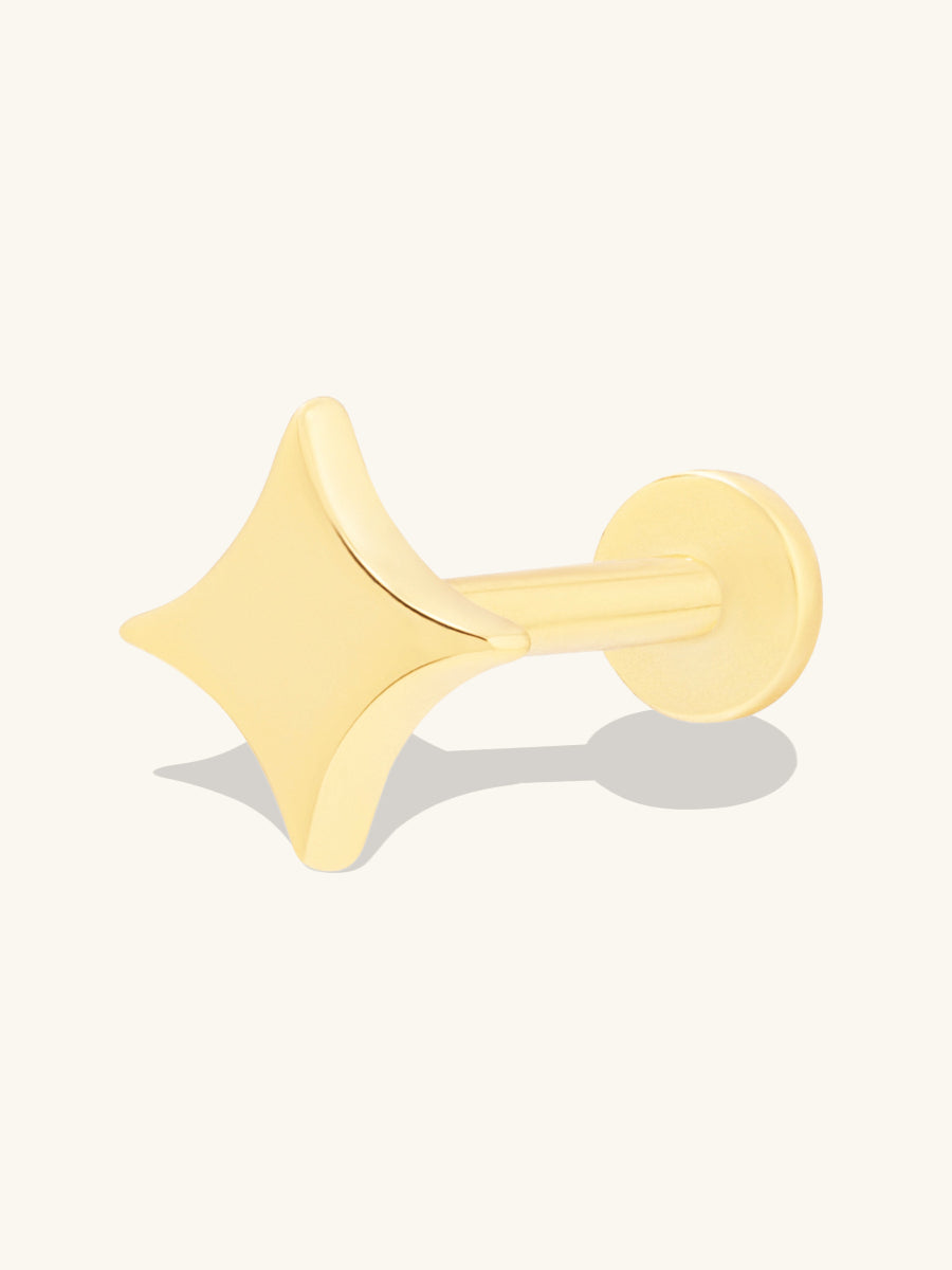 Sparkle Gold Flat Back Earring | Wanderlust + Co