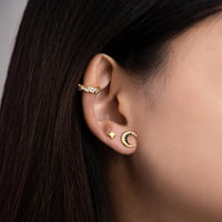 Sparkle Gold Flat Back Earring | Wanderlust + Co