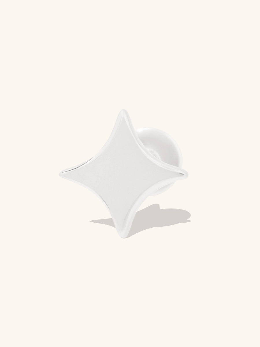 Sparkle Silver Flat Back Earring | Wanderlust + Co