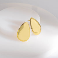 Teardrop Dome Gold Stud Earrings | Wanderlust + Co