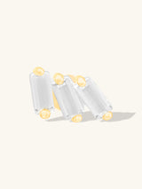 Trio Baguette Gold Flat Back Earring | Wanderlust + Co