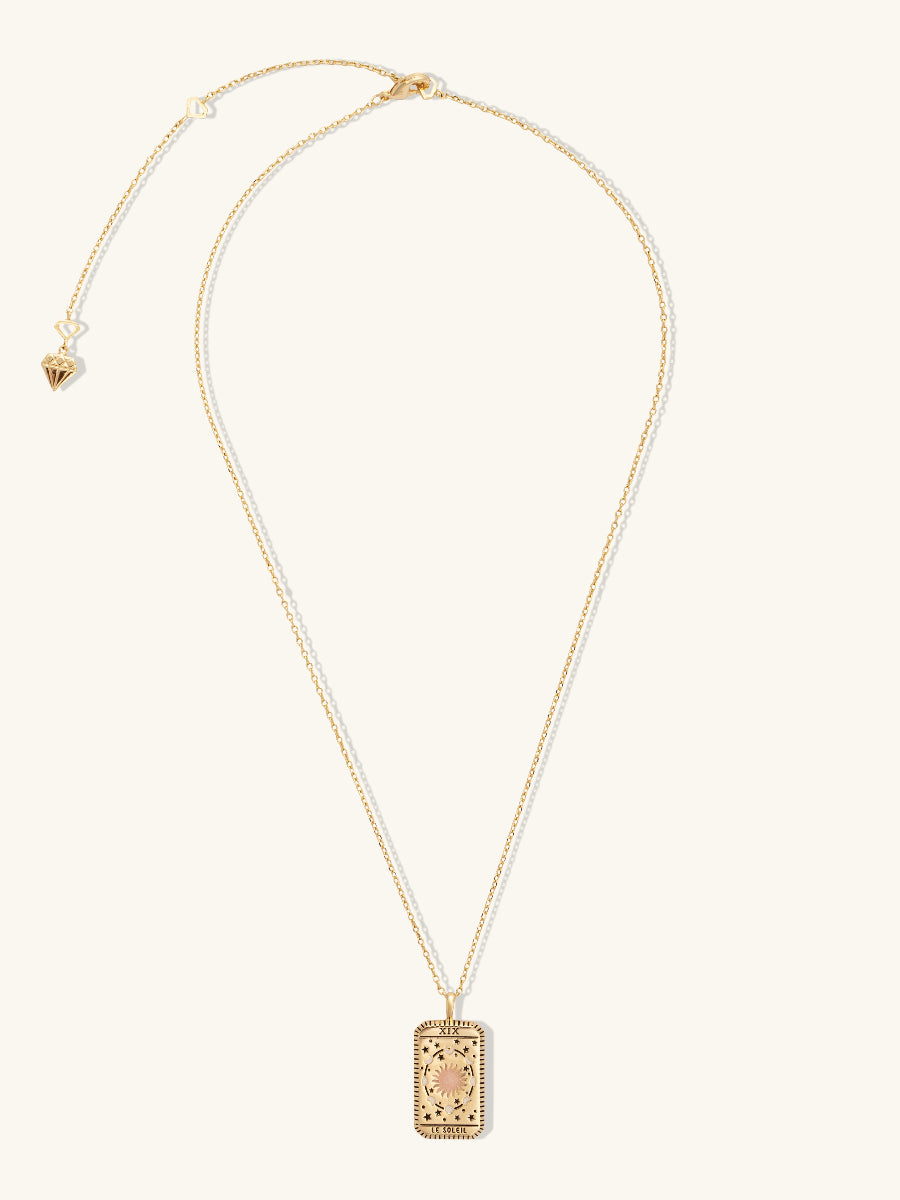 Le Soleil Gold Tarot Necklace | Wanderlust + Co