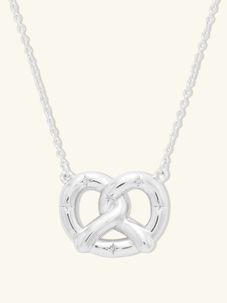 Pretzel Silver Necklace | Wanderlust + Co