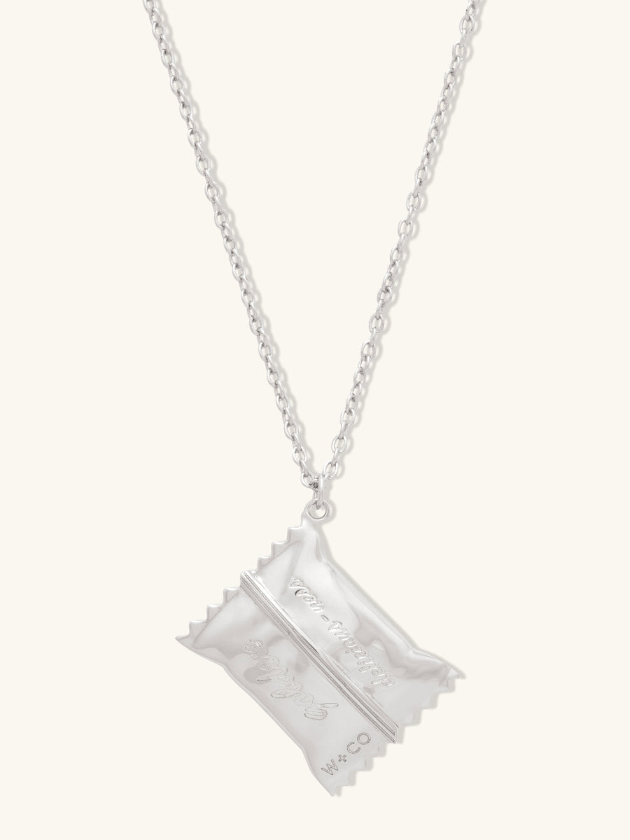 Bag of Chips Silver Necklace | Wanderlust + Co