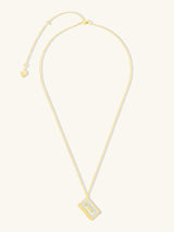 Cassette Gold Necklace | Wanderlust + Co