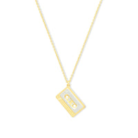 Cassette Gold Necklace | Wanderlust + Co