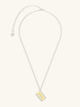 Cassette Silver Necklace | Wanderlust + Co