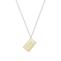 Cassette Silver Necklace | Wanderlust + Co