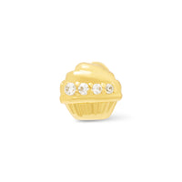 Cupcake Gold Flat Back Earring | Wanderlust + Co