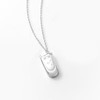 Flip Phone Silver Locket Necklace | Wanderlust + Co