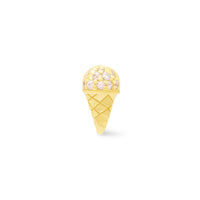 Ice Cream Gold Flat Back Earring | Wanderlust + Co