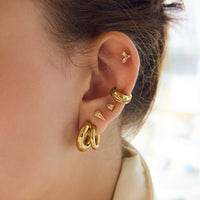 Ice Cream Gold Flat Back Earring | Wanderlust + Co